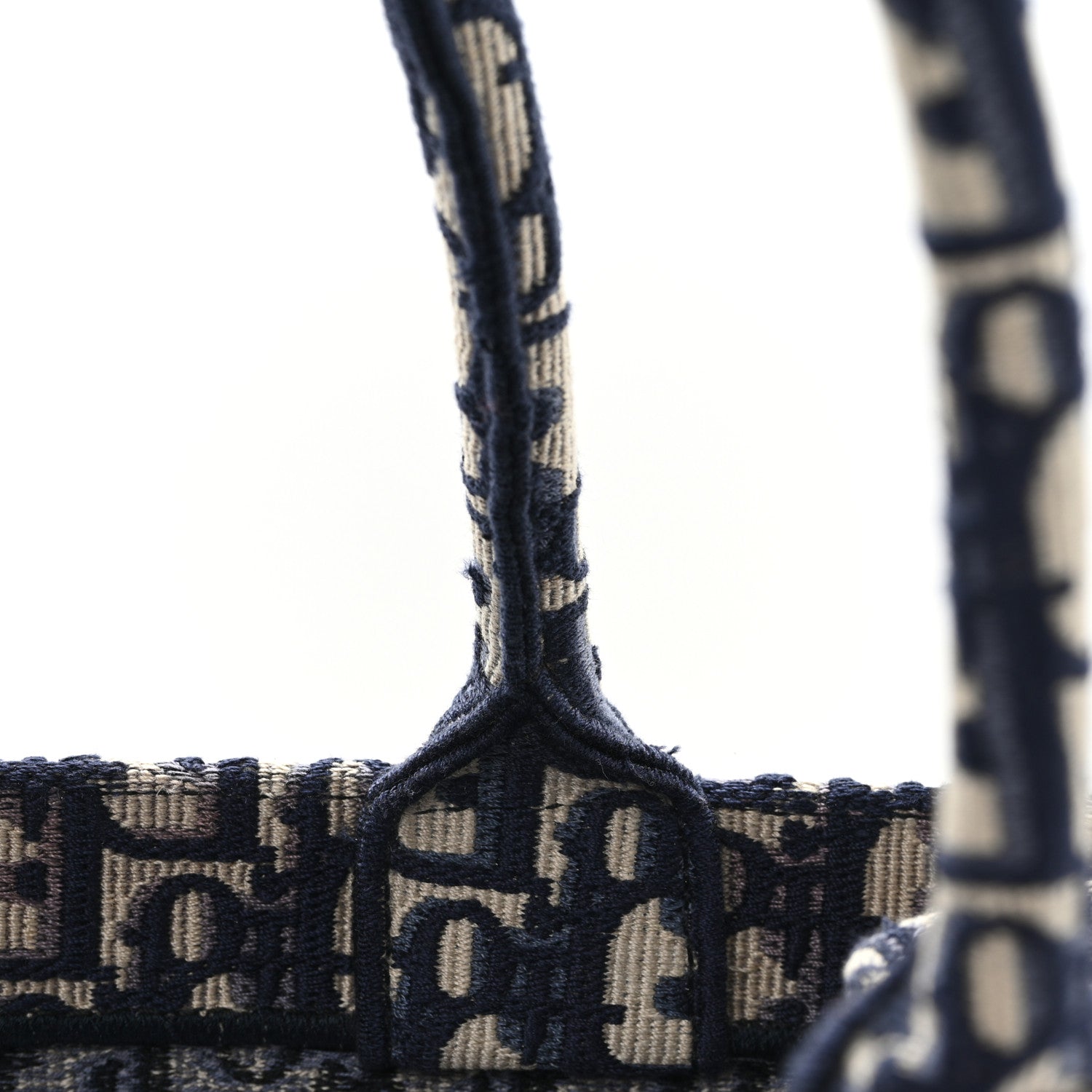 Christian Dior Oblique Medium Book Tote Blue Multicolor