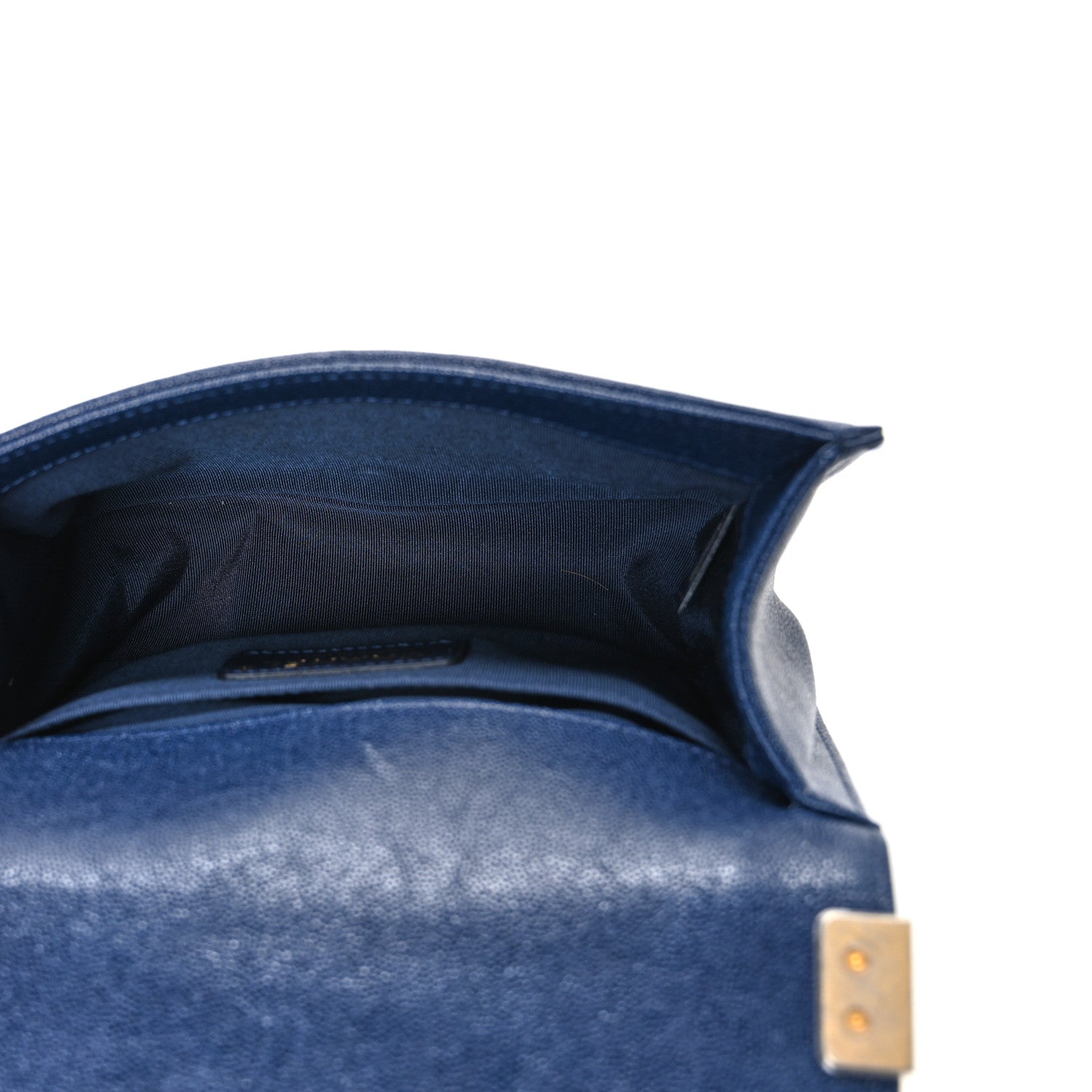 Chanel Caviar Quilted Small Boy Flap Dark Blue
