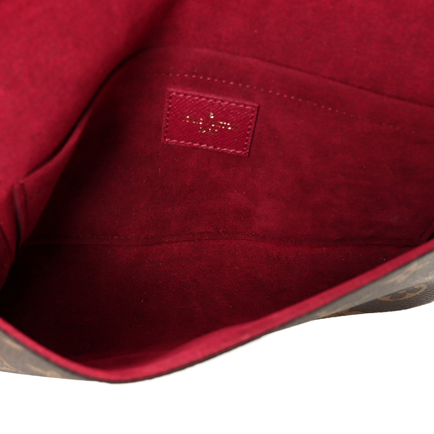 Louis Vuitton Monogram Pochette Felicie Chain Wallet Fuchsia
