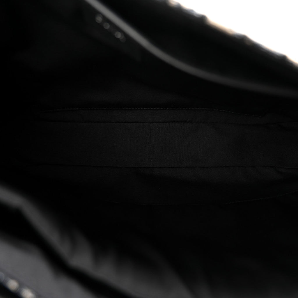 Christian Dior Grained Calfskin Oblique Saddle Messenger Black