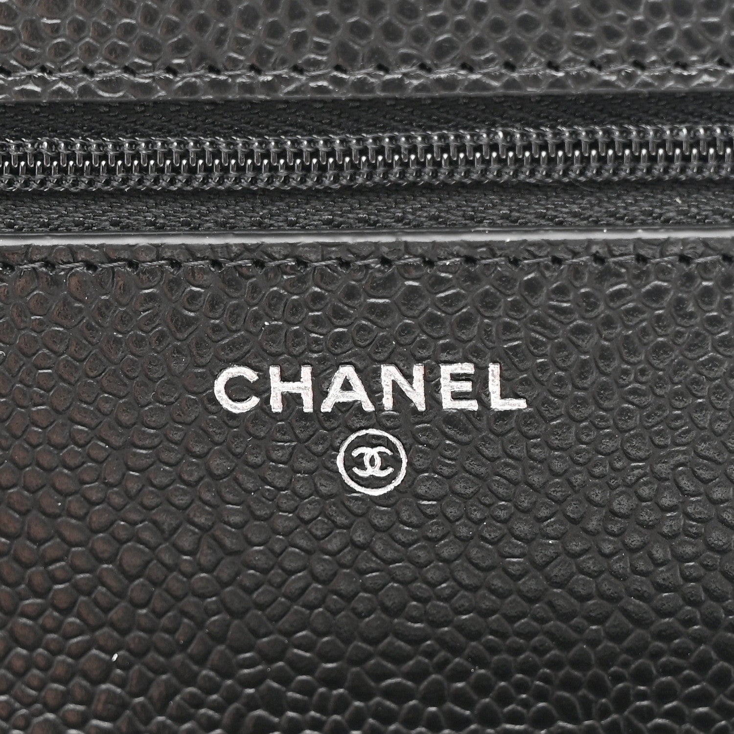 Chanel Caviar Quilted Wallet on Chain WOC Black