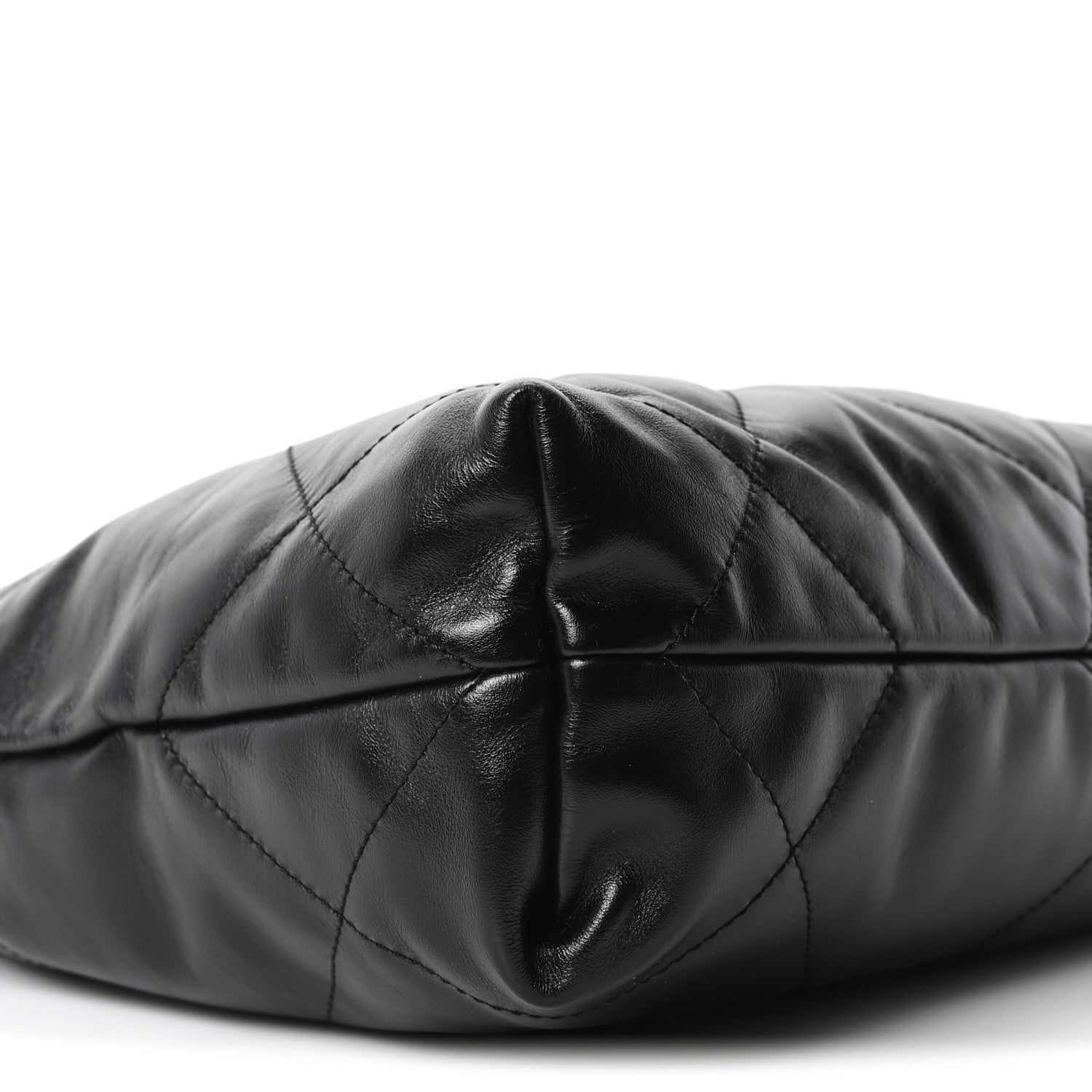 Chanel Shiny Calfskin Quilted Small Chanel 22 Black
