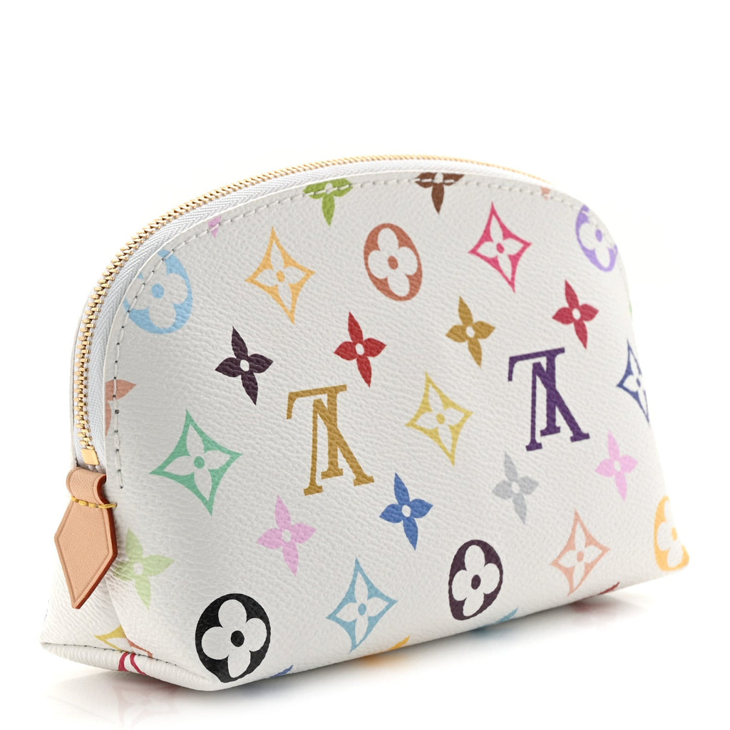 Louis Vuitton LV x TM Monogram Multicolor Cosmetic Pouch PM White
