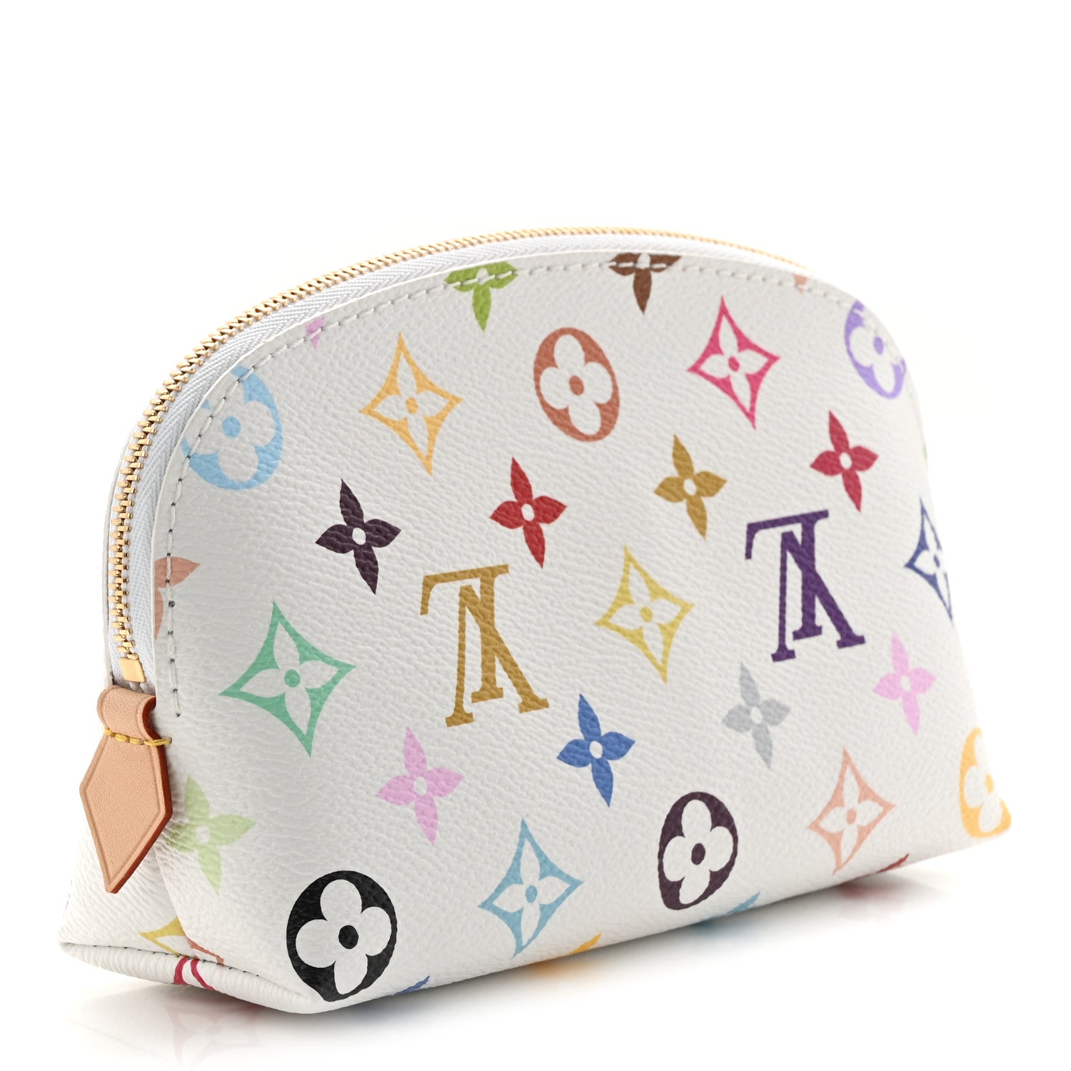 Louis Vuitton LV x TM Monogram Multicolor Cosmetic Pouch PM White