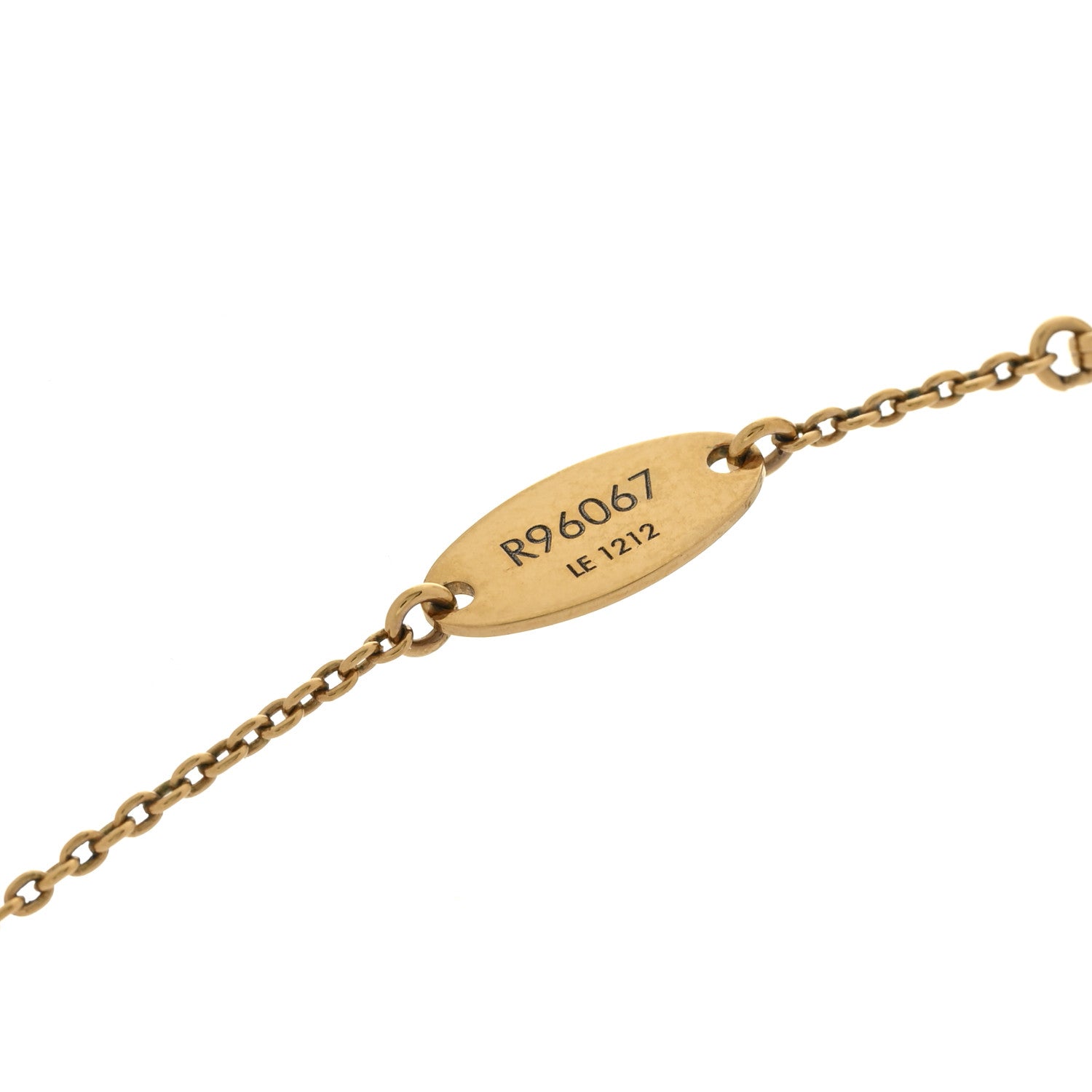 Louis Vuitton Metal Louisette Necklace Gold