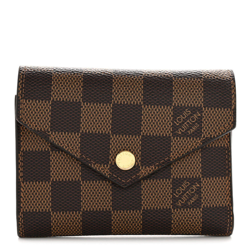 Louis Vuitton Damier Ebene Victorine Wallet Red