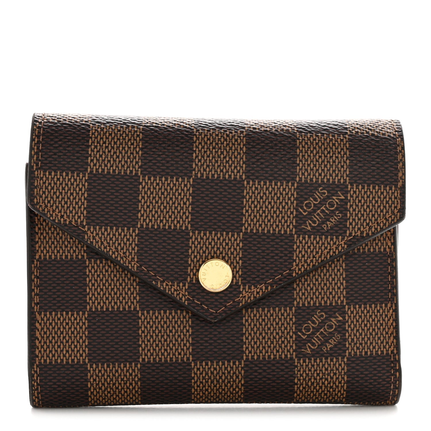 Louis Vuitton Damier Ebene Victorine Wallet Red