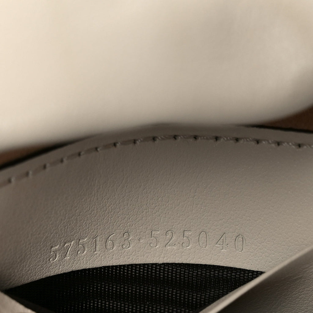 Gucci Calfskin Matelasse Mini GG Marmont 2.0 Bucket Bag White