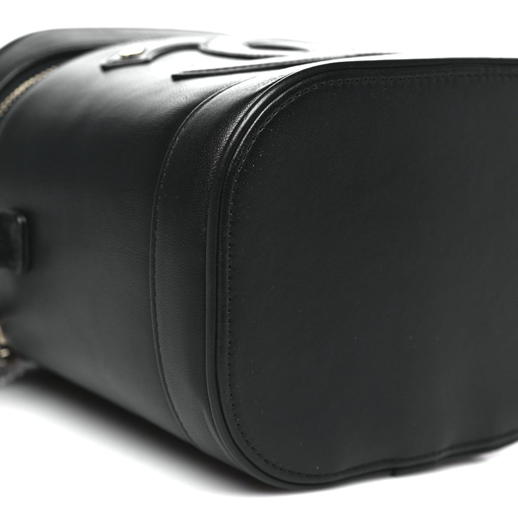 Chanel Lambskin Timeless Vanity Cosmetic Case Black