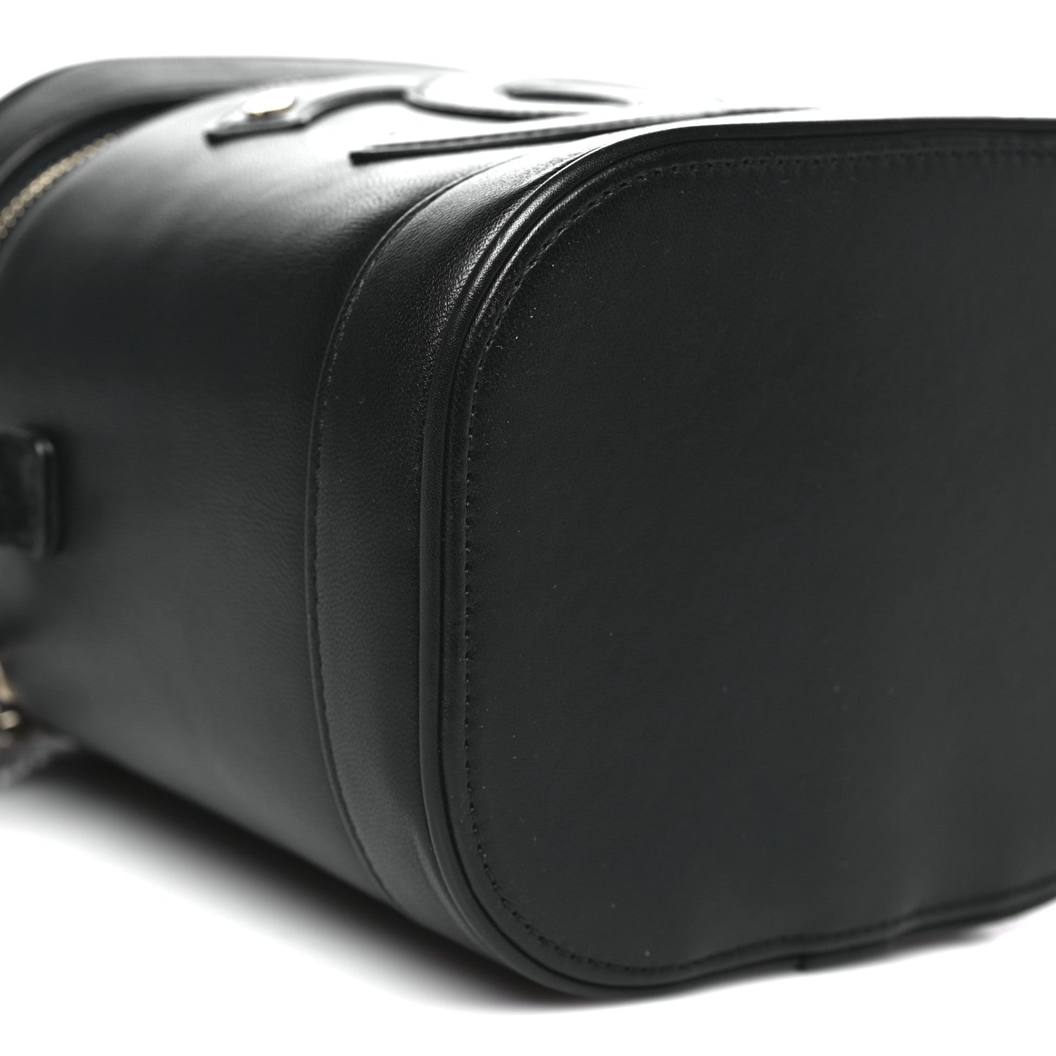 Chanel Lambskin Timeless Vanity Cosmetic Case Black