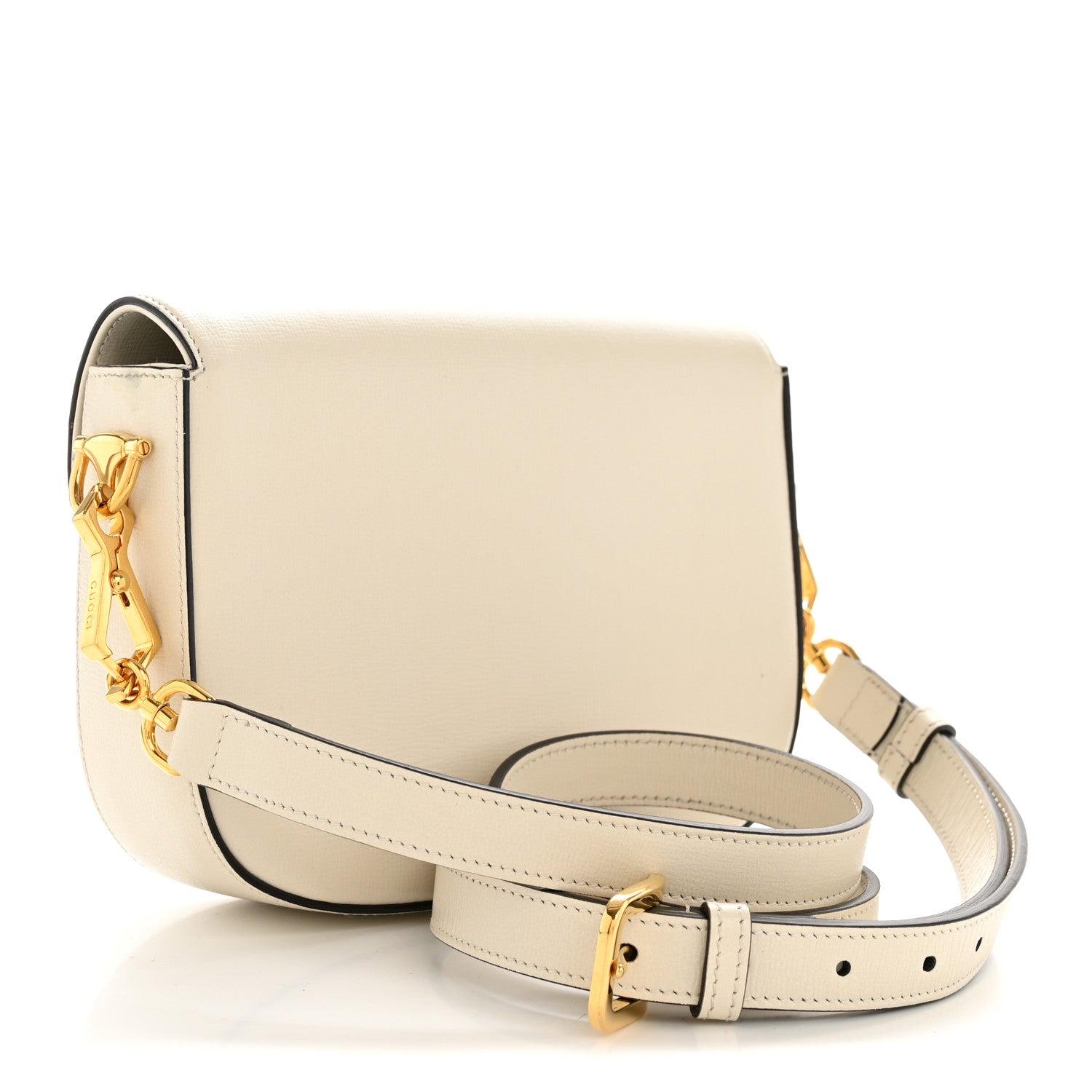Gucci Azalea Calfskin Horsebit 1955 Shoulder Bag Mystic White