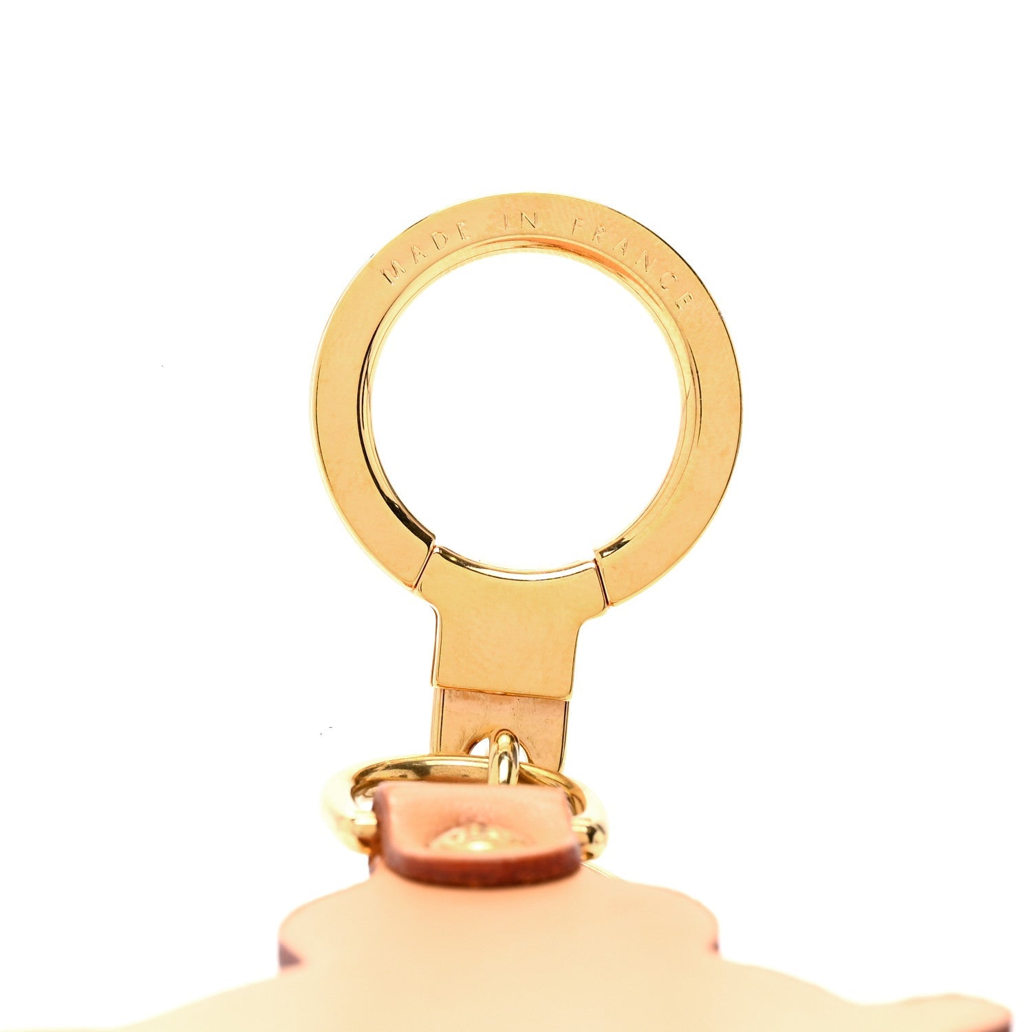 Louis Vuitton Vachetta Monogram Panda Key Ring Bag Charm