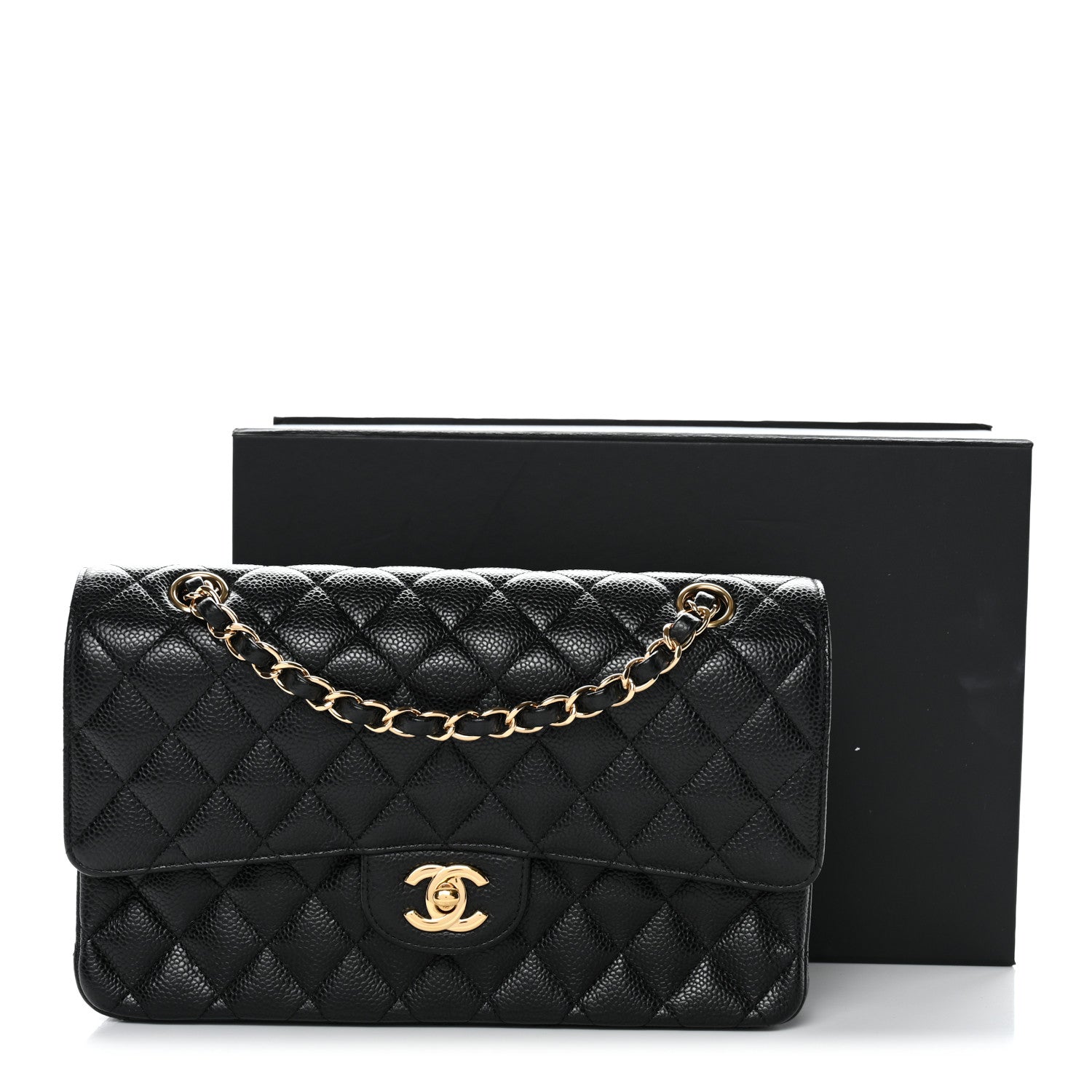 Chanel Caviar Quilted Medium Double Flap Black