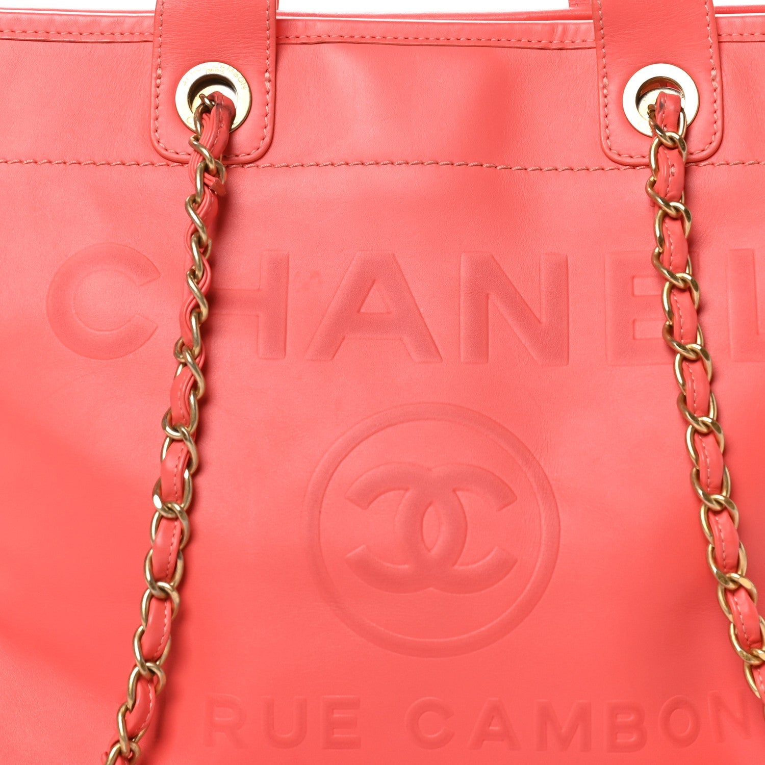 Chanel Calfskin Medium Deauville Tote Pink