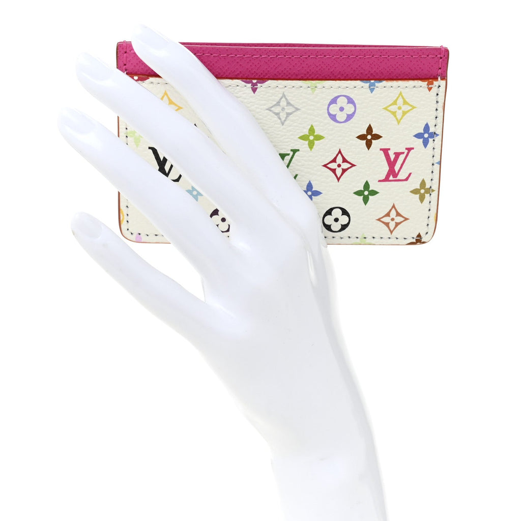 Louis Vuitton LV X TM Monogram Multicolor Card Holder Kawaii Pink