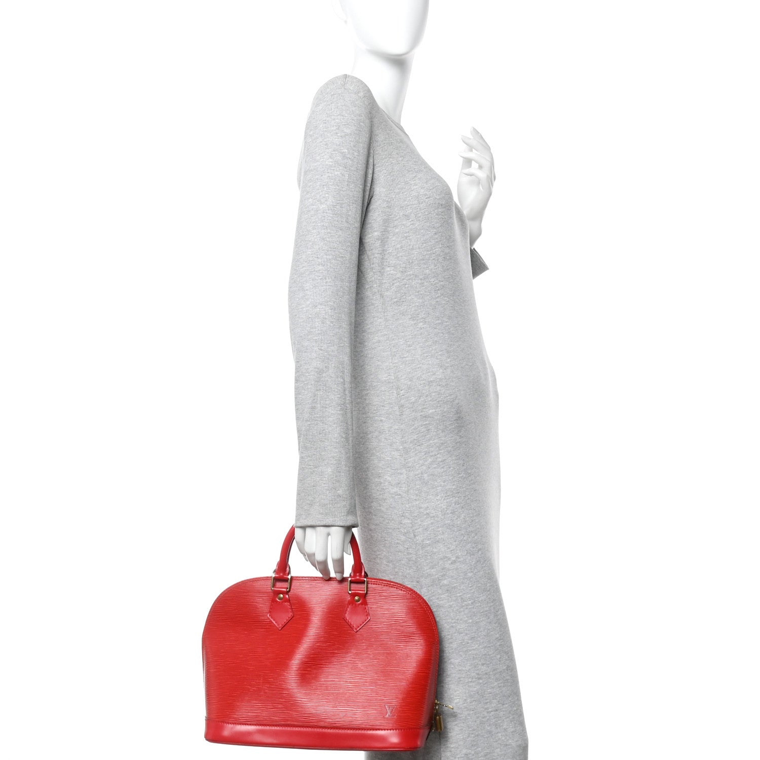 Louis Vuitton Epi Alma PM Castillan Red