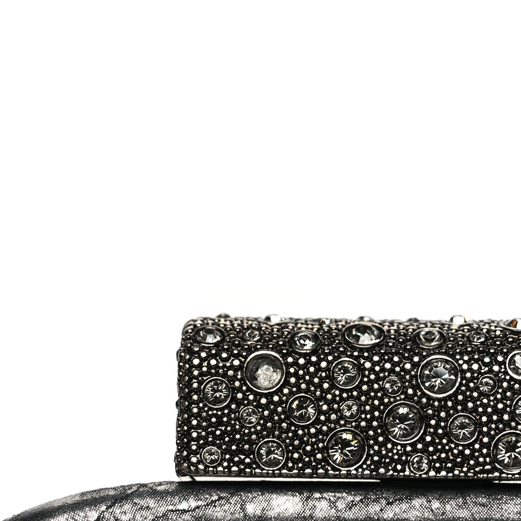 Chanel Stingray Degrade Frame Clutch Silver