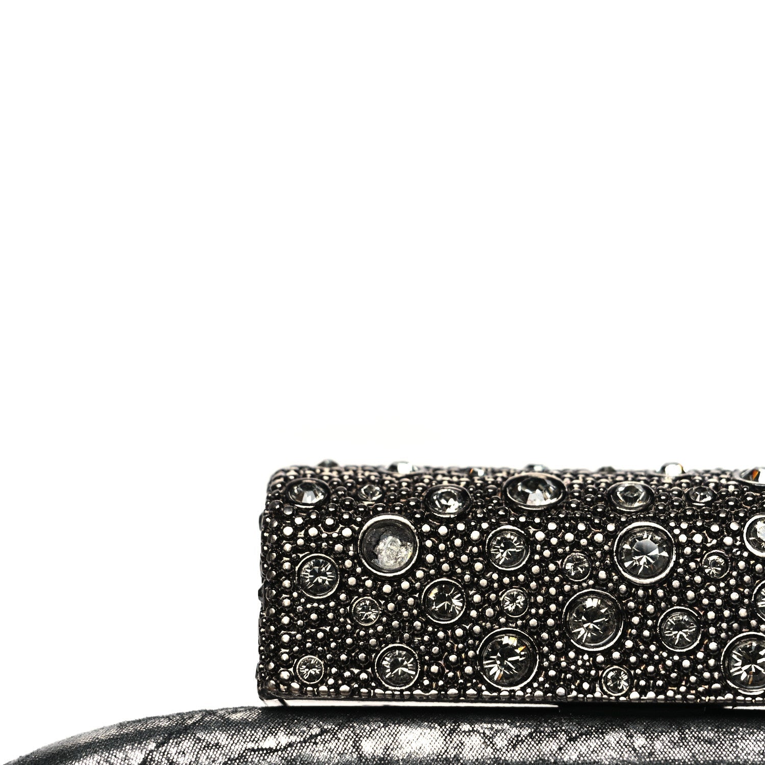 Chanel Stingray Degrade Frame Clutch Silver