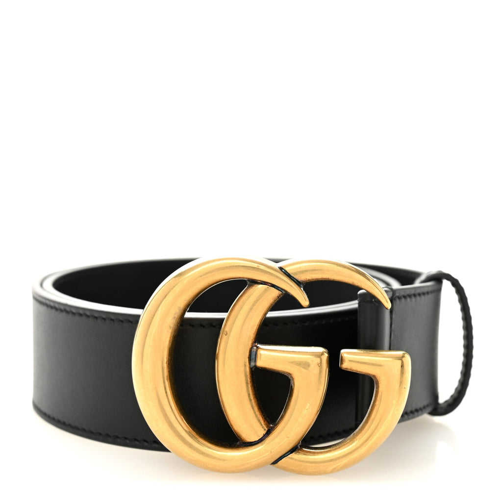 Gucci Calfskin Double G 40mm Belt 75 30 Black
