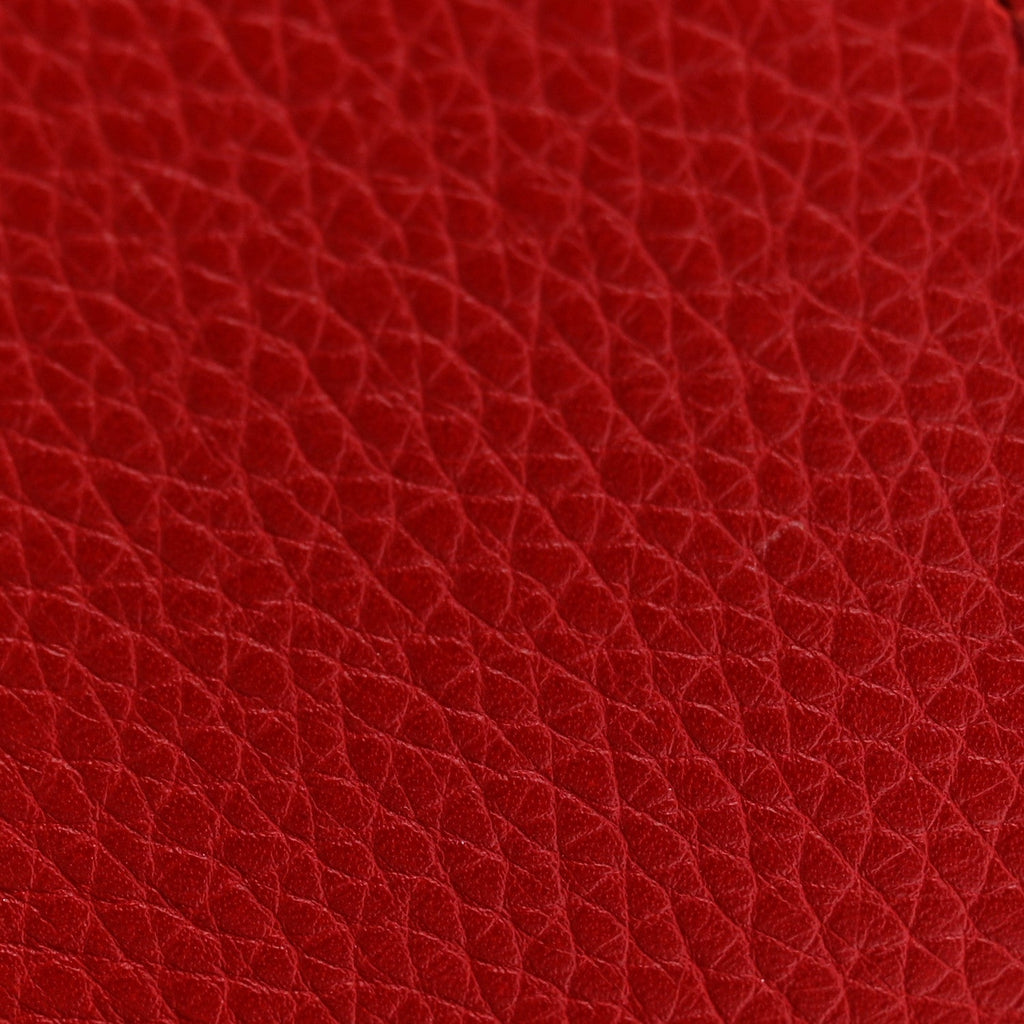 Gucci Pebbled Calfskin Medium Soho Flap Crossbody Tabasco Red