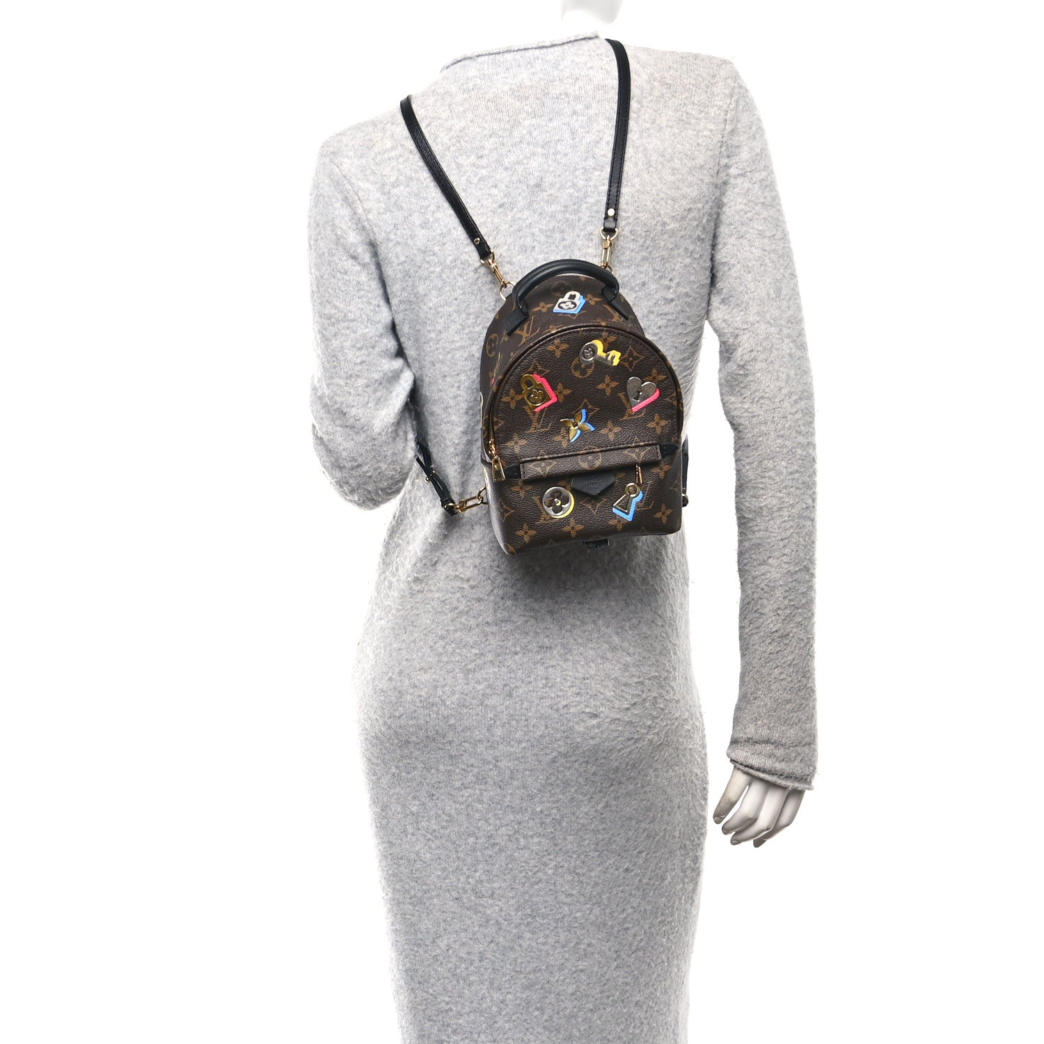 Louis Vuitton Monogram Love Lock Palm Springs Backpack Mini
