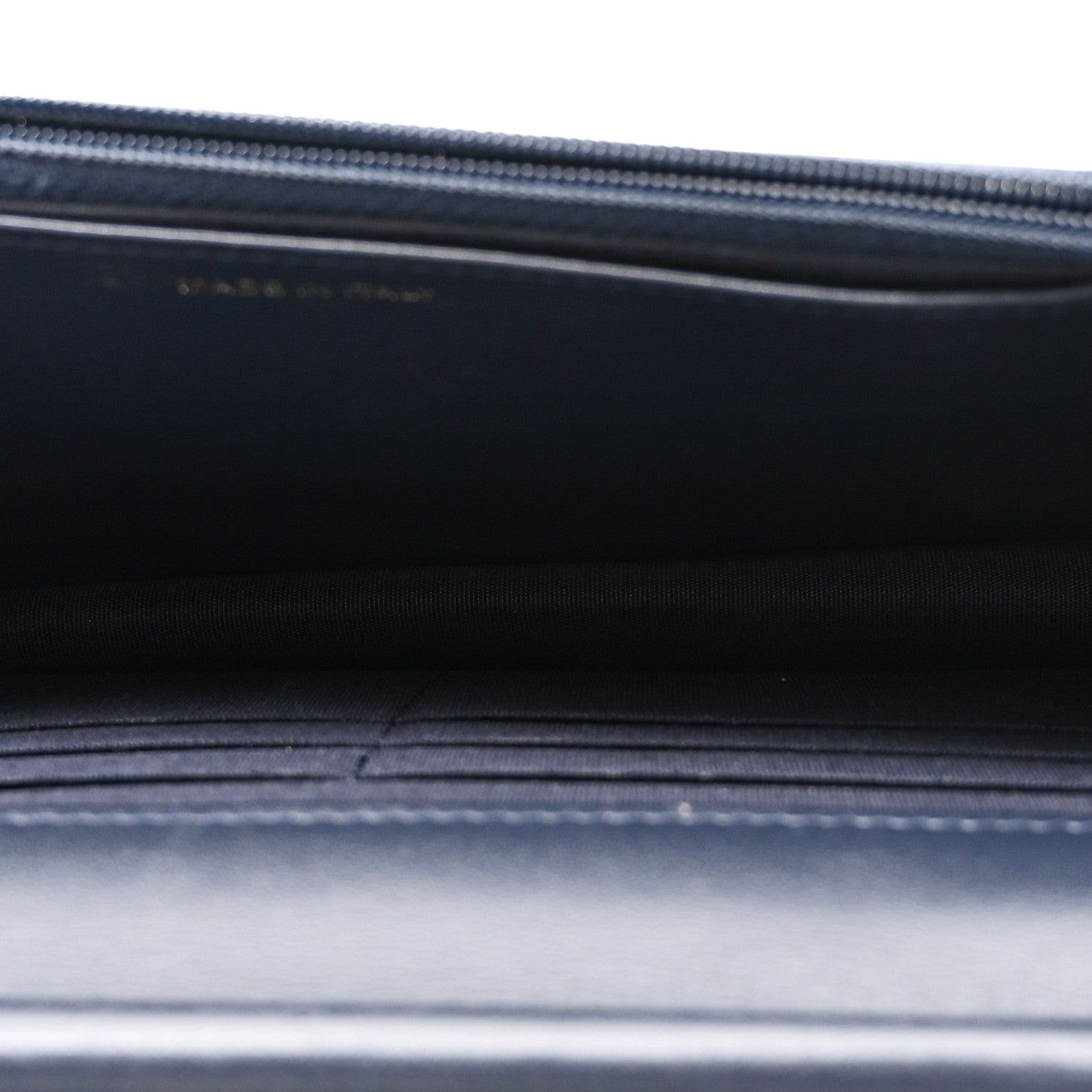 Chanel Lambskin Quilted Wallet On Chain WOC Navy