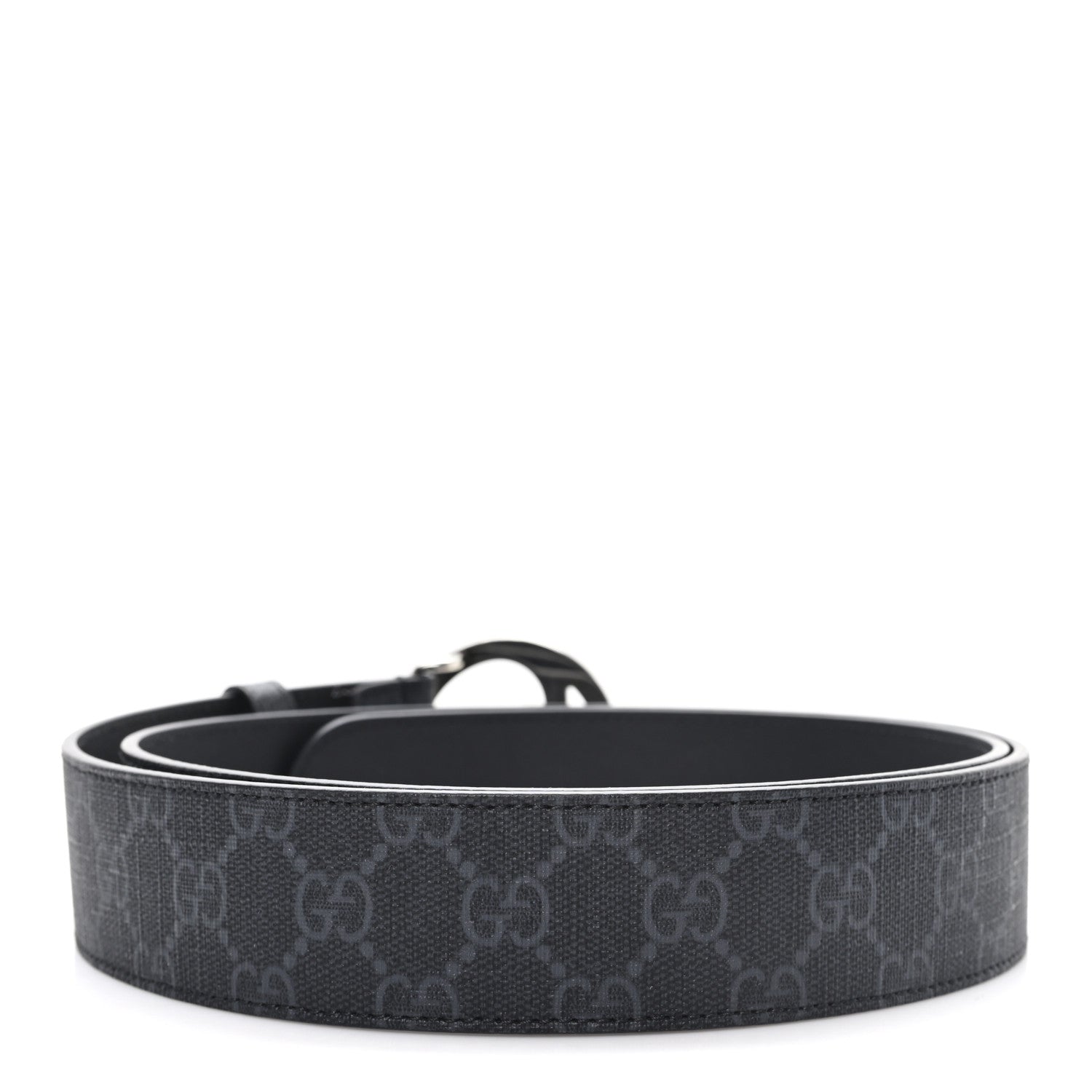 Gucci GG Supreme Monogram Blondie 40mm Belt 85 34 Black