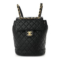 Chanel Lambskin Quilted Mini Urban Spirit Backpack Black