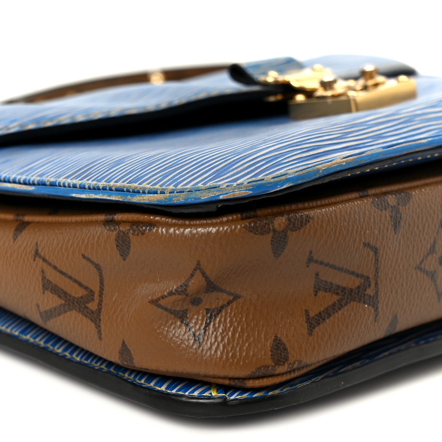 Louis Vuitton Epi Reverse Monogram Pochette Metis Denim Light