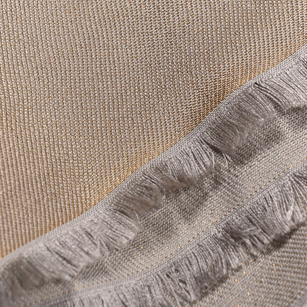 Louis Vuitton Silk Wool Monogram Shine Shawl Greige
