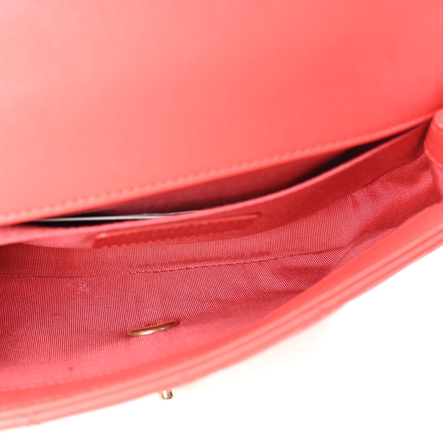 Chanel Calfskin Quilted Flap Waist Bag Red