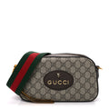 Gucci GG Supreme Monogram Web Neo Vintage Shoulder Bag Beige New Acero Crop