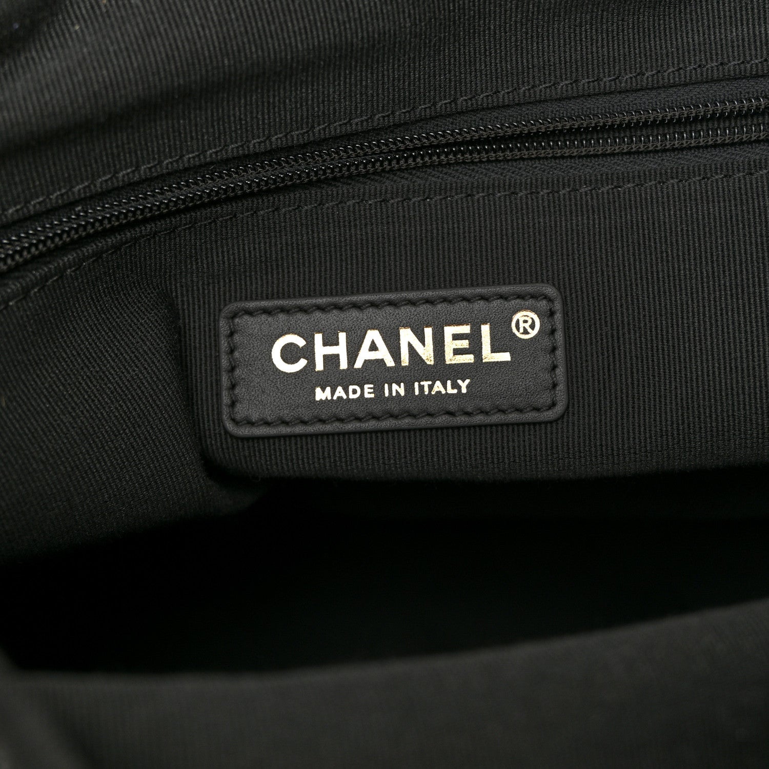 Chanel Suede Calfskin Shiny Lambskin Quilted Coco Base Shopping Bag Beige Black