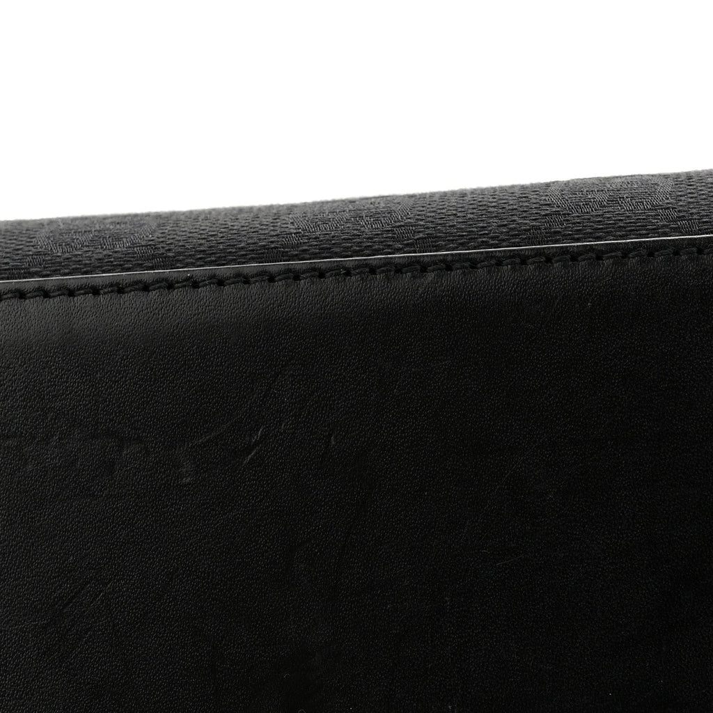 Gucci Monogram Bardot Shoulder Bag Black