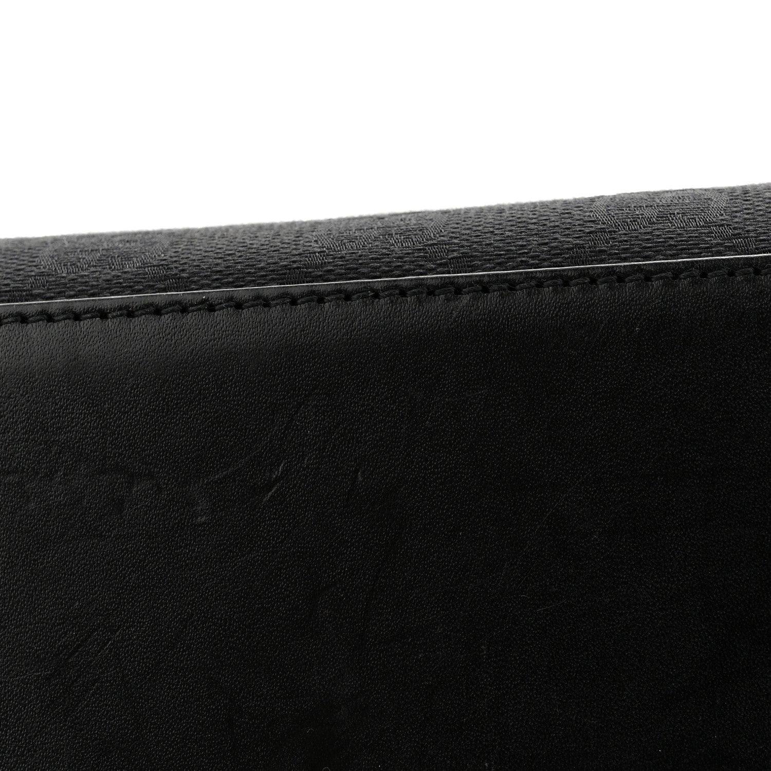 Gucci Monogram Bardot Shoulder Bag Black