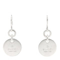Gucci Sterling Silver Trademark Round Drop Earrings