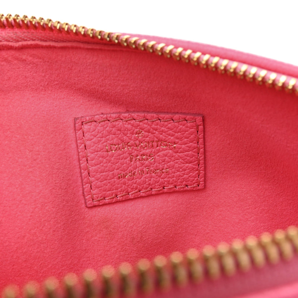 Louis Vuitton Calfskin Embossed Monogram Coussin BB Rose Fluo