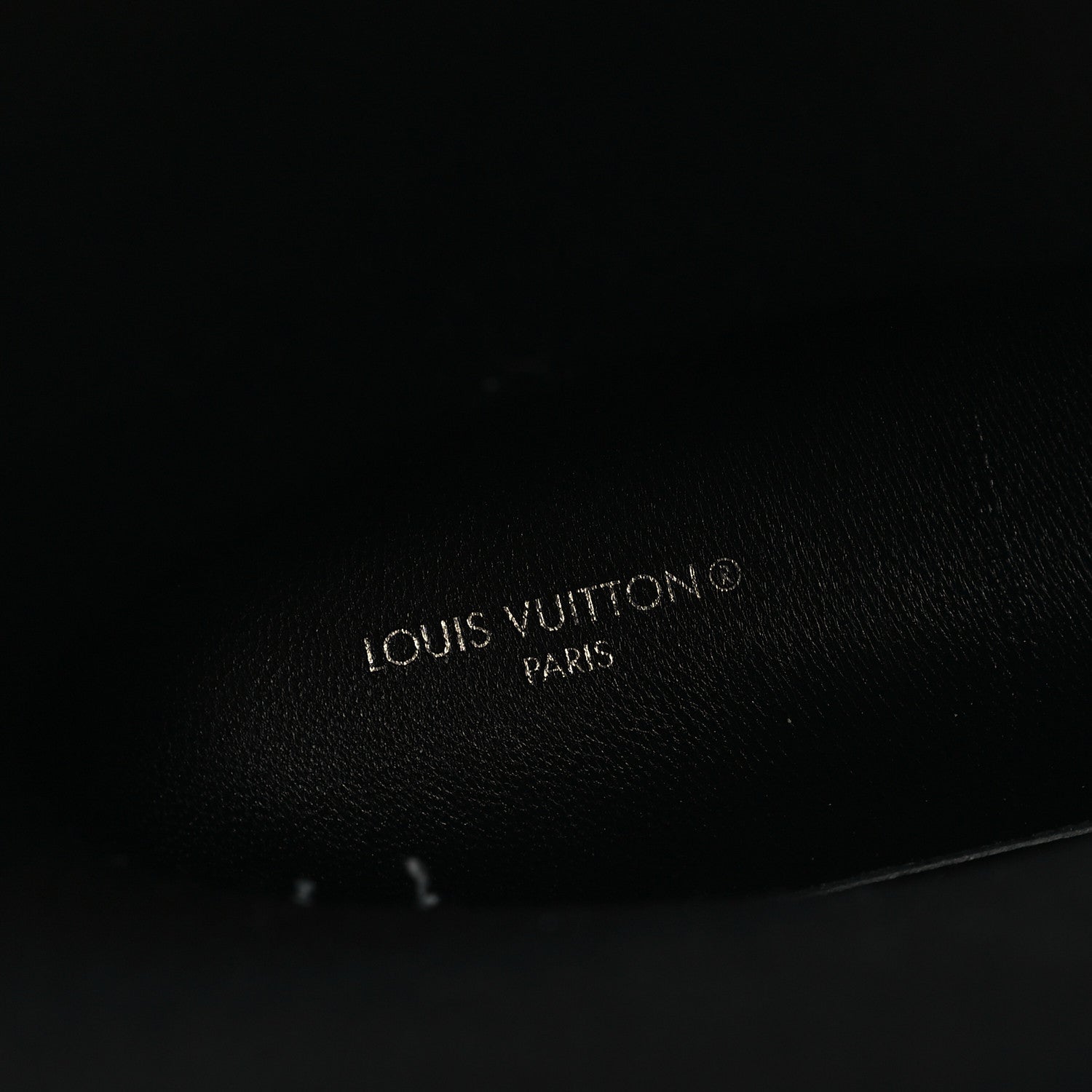 Louis Vuitton Rubber Embossed Monogram Drops Flat Half Boots 37 Black