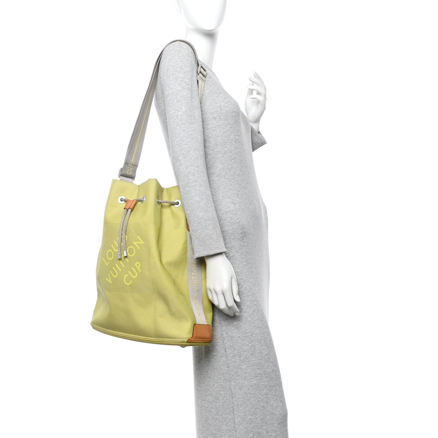 Louis Vuitton Damier Geant Americas Cup Volunteer Bag Yellow