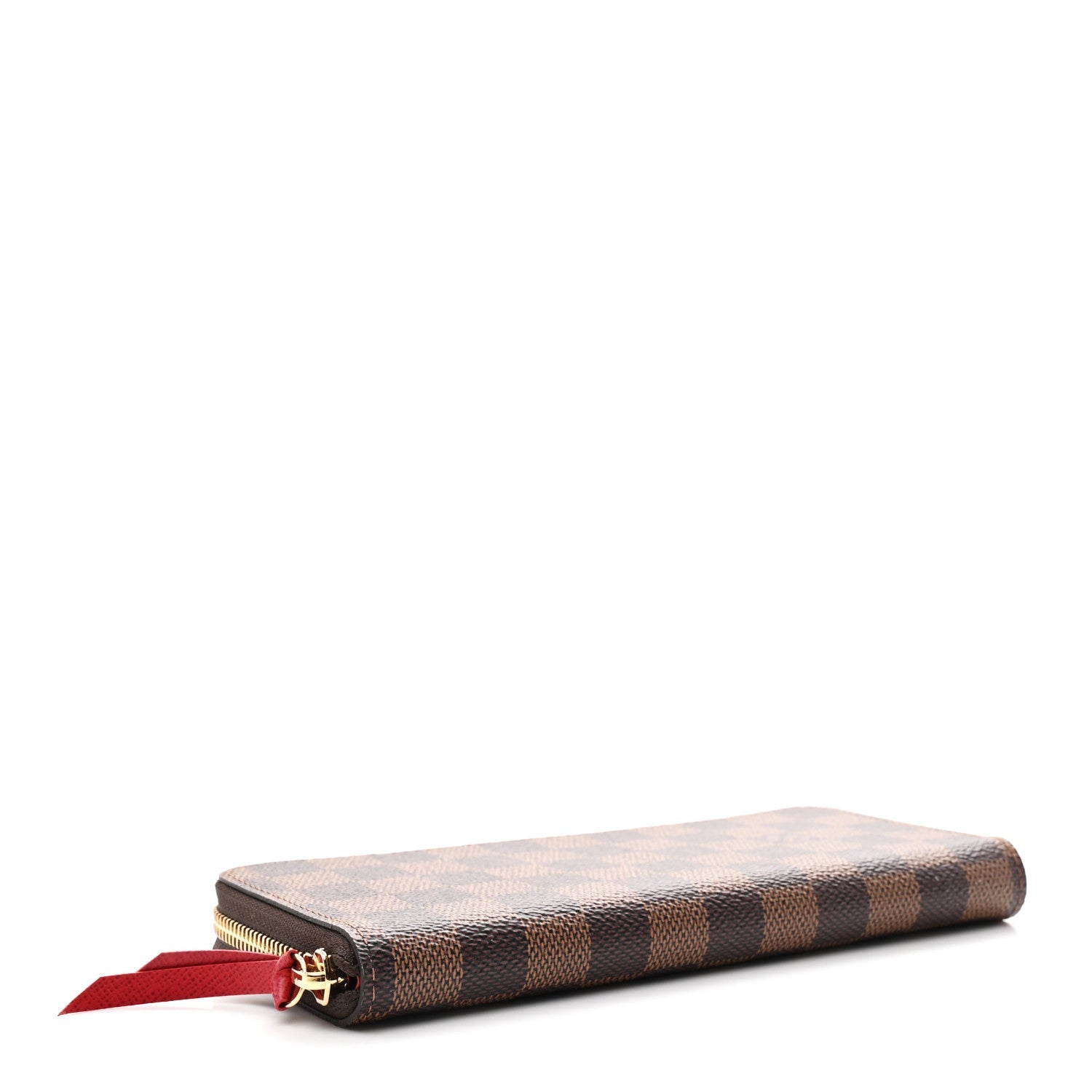 Louis Vuitton Damier Ebene Clemence Wallet Cherry