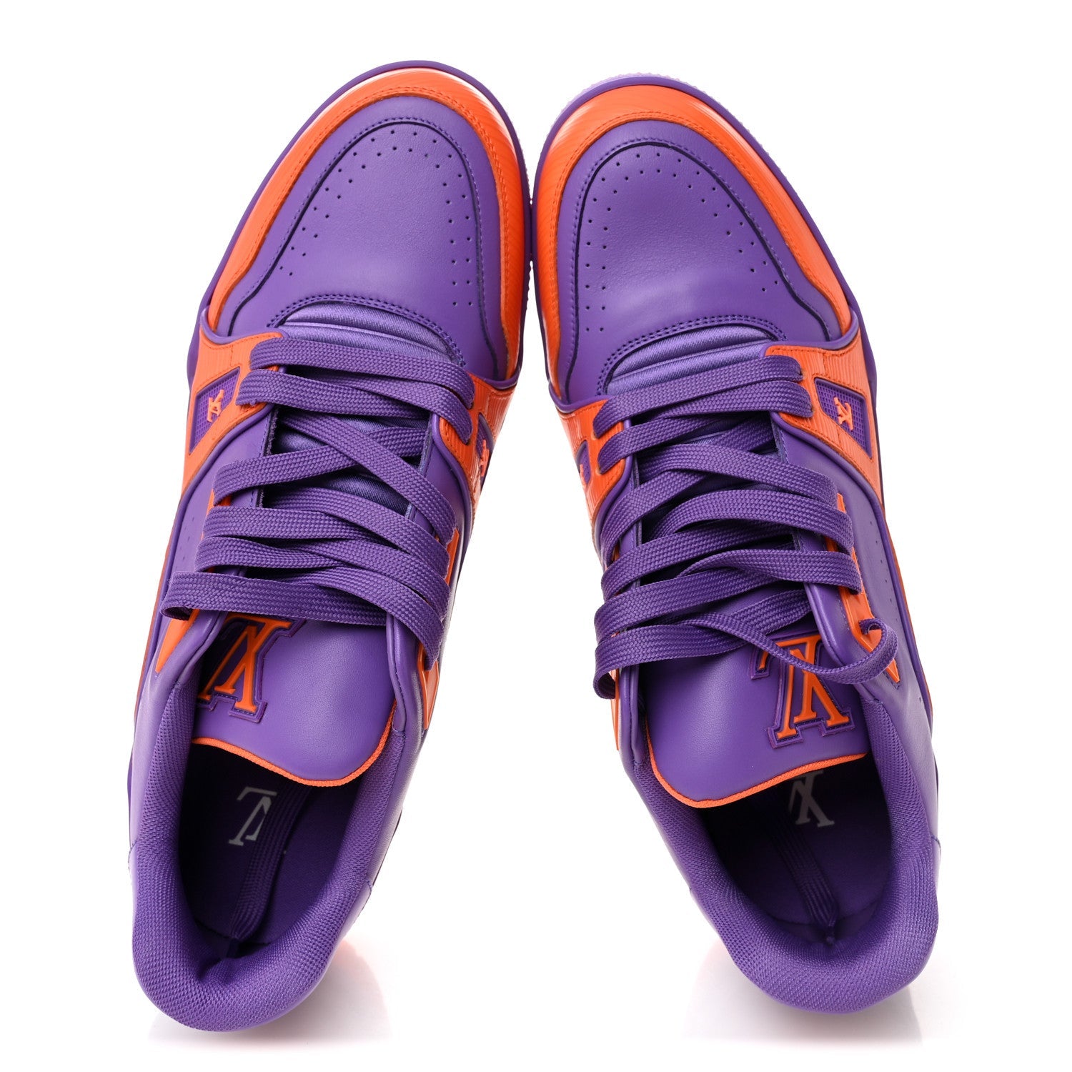 Louis Vuitton Calfskin Epi Mens LV Trainer Sneakers 9 Violet