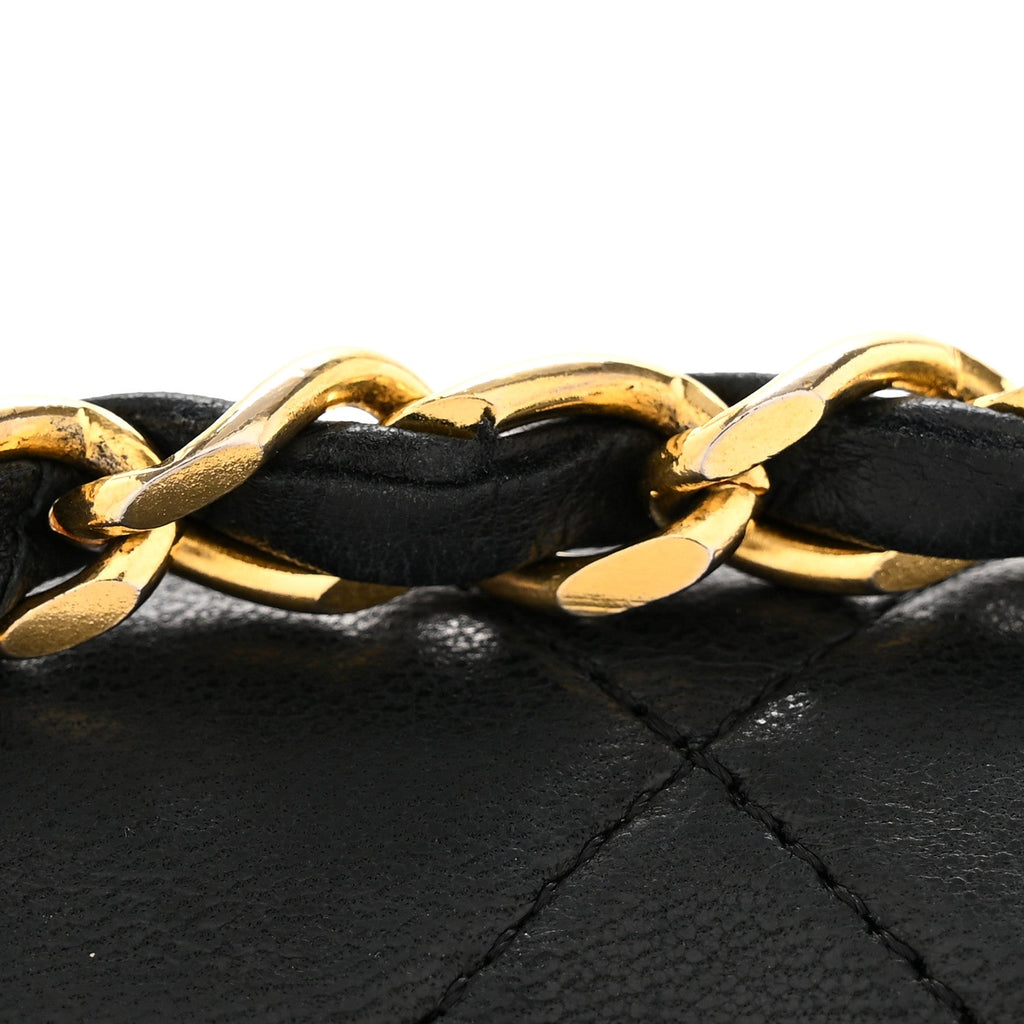 Chanel Lambskin Quilted Medium Double Flap Black