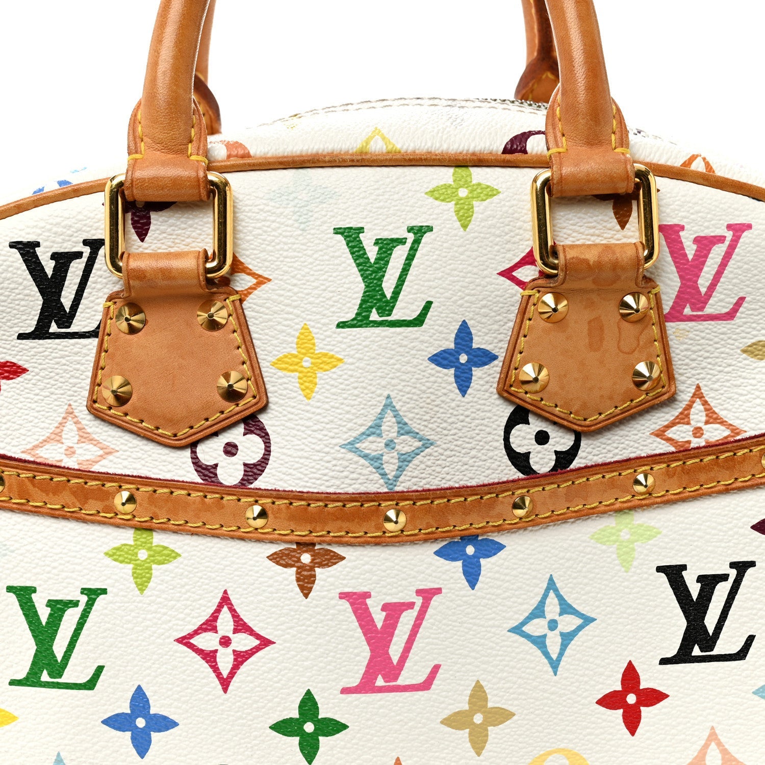 Louis Vuitton Monogram Multicolor Trouville White