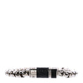 Louis Vuitton Monogram Eclipse Chain Bracelet Silver