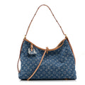 Louis Vuitton Monogram Denim CarryAll MM Blue