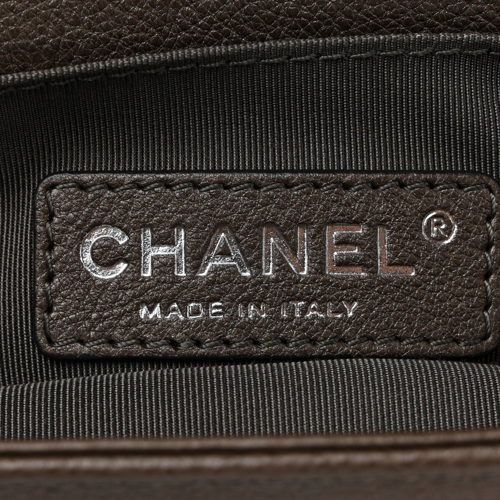 Chanel Caviar Quilted Small Boy Flap Dark Brown