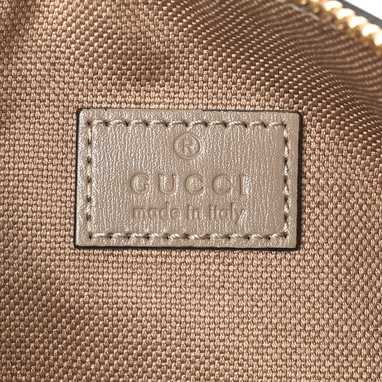 Gucci GG Shadow Monogram Ophidia Top Handle Bowler Bag Taupe