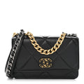 Chanel Lambskin Quilted Chanel 19 Wallet On Chain WOC Black
