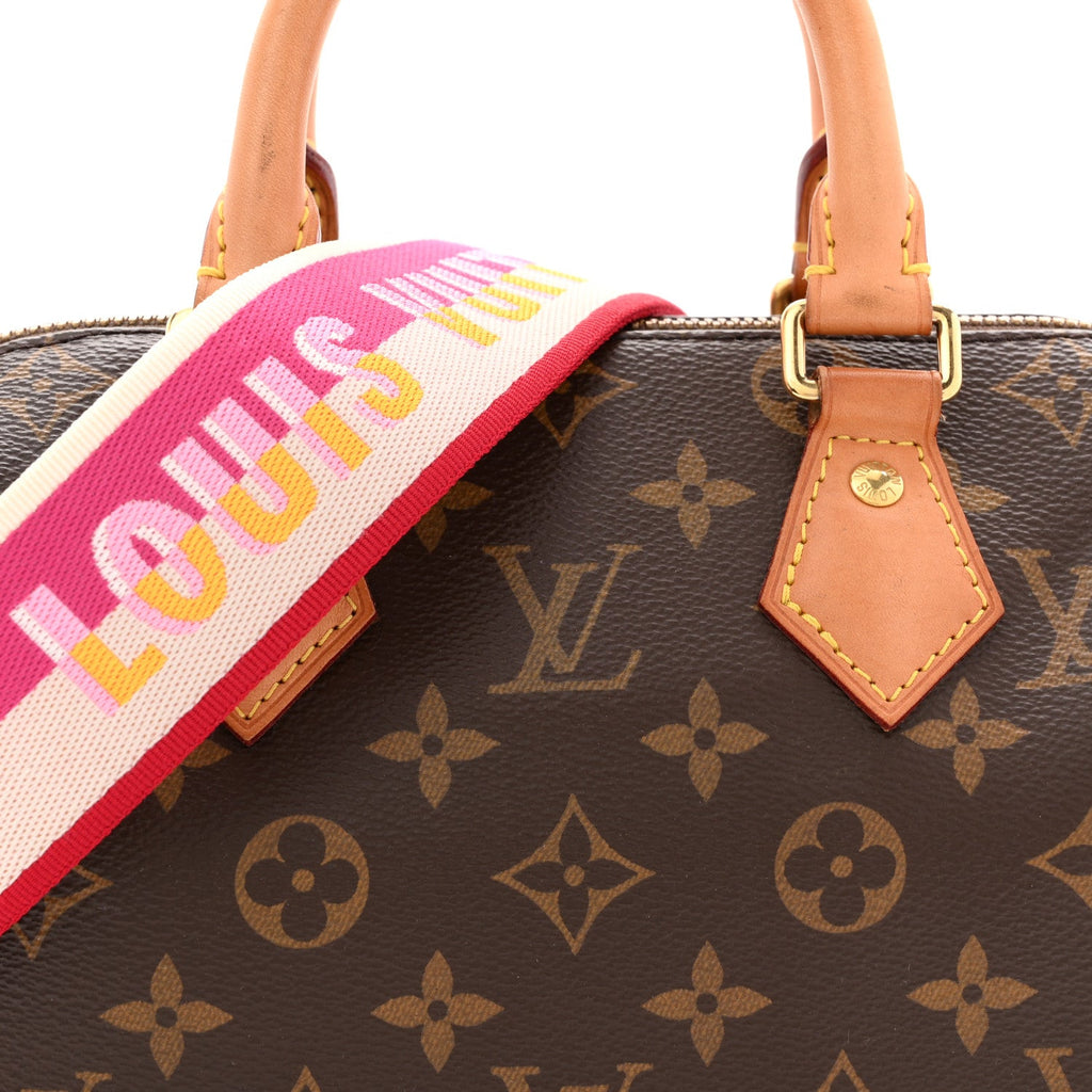 Louis Vuitton Monogram Speedy Bandouliere 20 Fuchsia