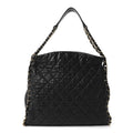 Chanel Calfskin Quilted Large Chain Me Hobo Black